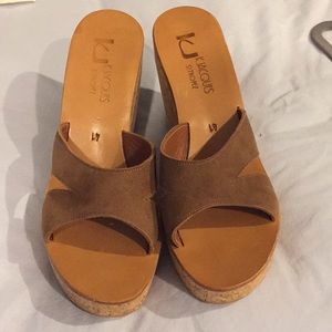 K. Jacques St Tropez suede Wedge Sandal